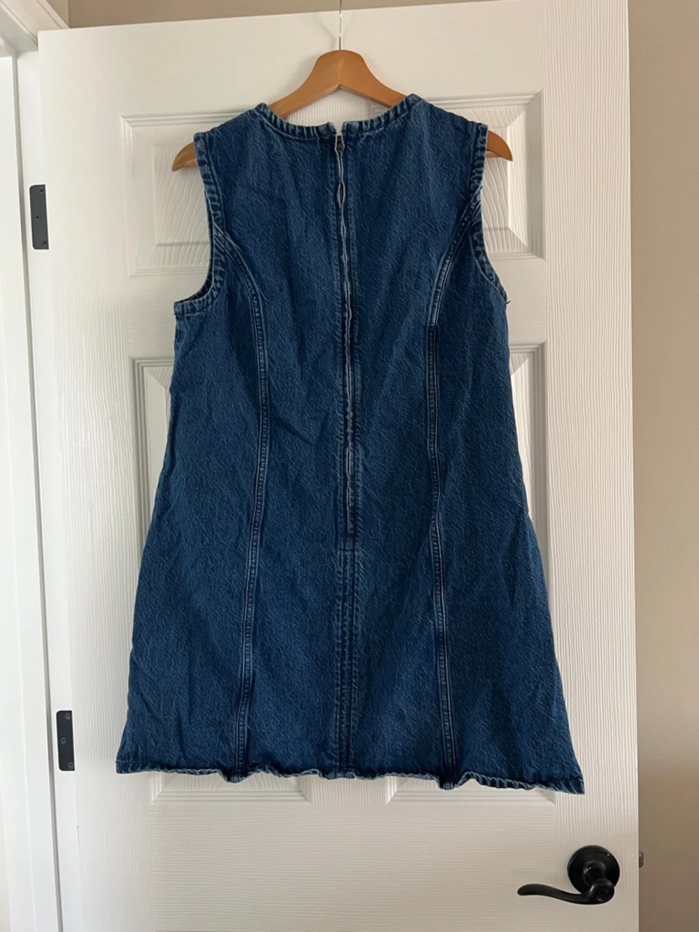 Abercrombie & Fitch Denim Sleeveless Dress - Dark Blue - Picture 3 of 3